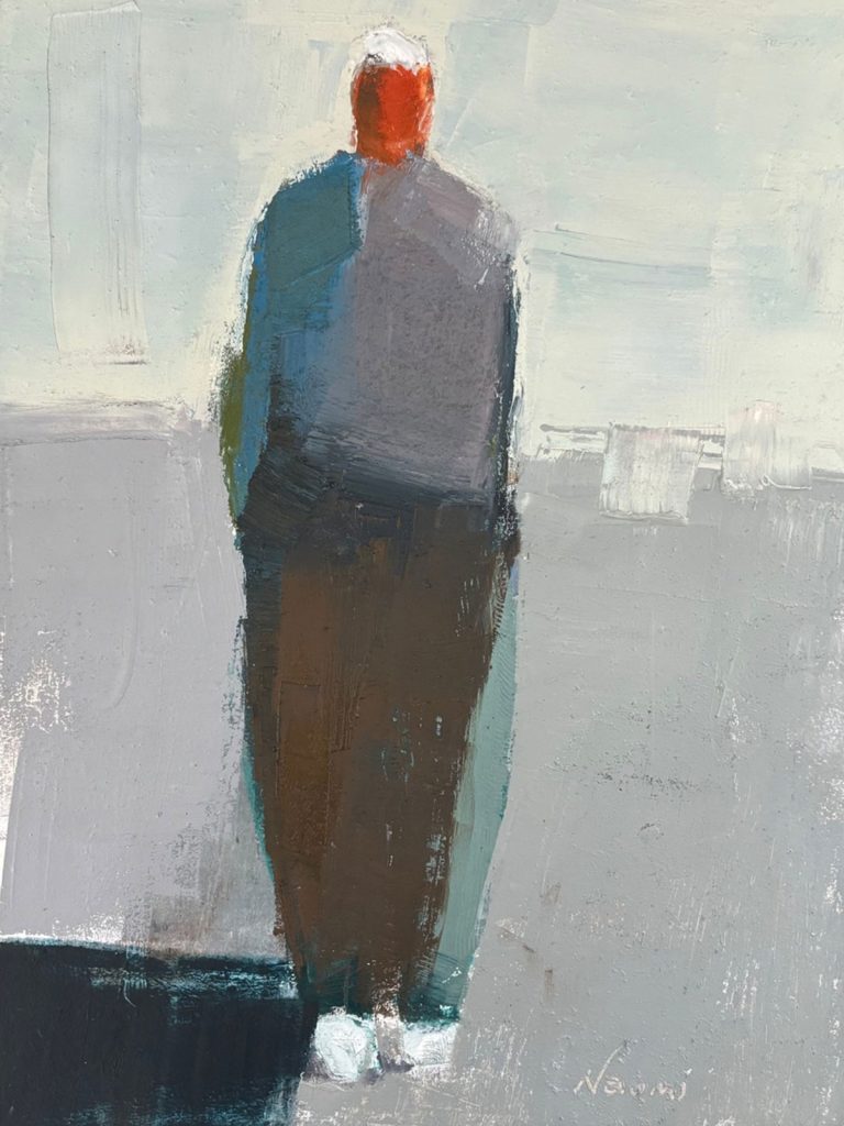 "Morning Walk," a 9x12 inch oil painting by Naomi Bautista, 2026