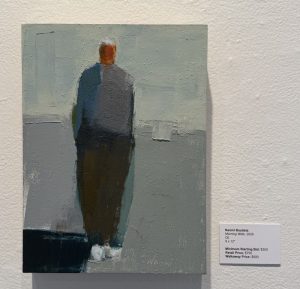 Morning Walk by Naomi Bautista, installed at the Pence Gallery Annual Art Auction, Davis, 2026