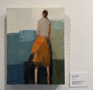 Orange Skirt by Naomi Bautista, installed at the Pence Gallery Annual Art Auction, Davis, 2026