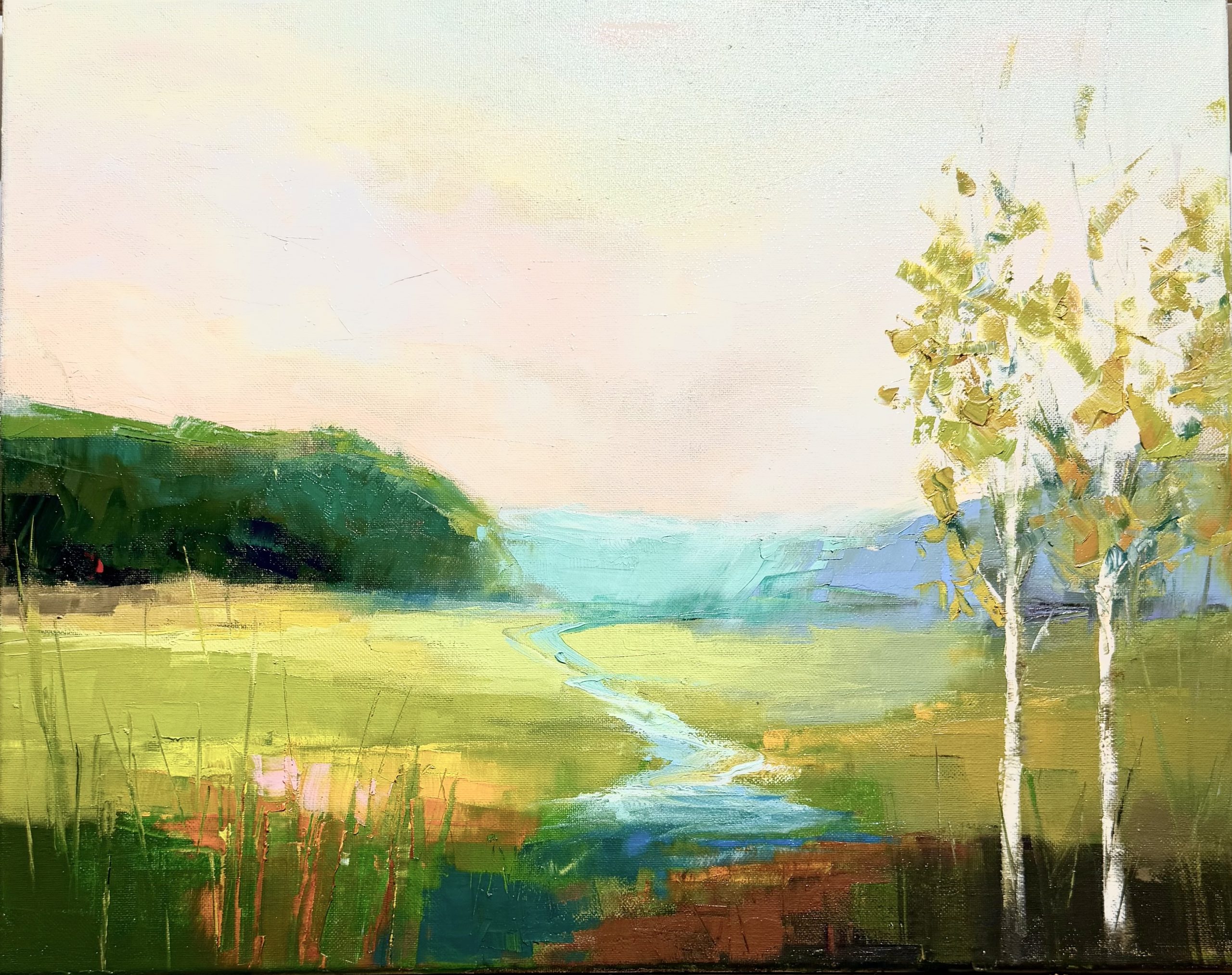 Late Summer Skies, oil painting by Naomi Bautista